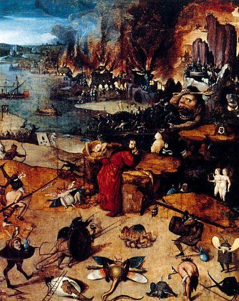 BOSCH, Hieronymus The Temptation of Saint Anthony oil painting image